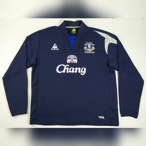 Authentic Le Coq Sportif 2009-2010 Everton F.C WarmUp Soccer Top Size Men's XL